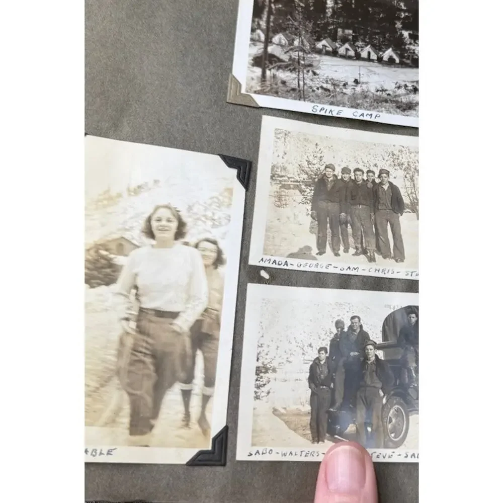 1909 LAKE MICHIGAN TO PUGET SOUND Railroad Scrapbook W Real RR Worker Photos